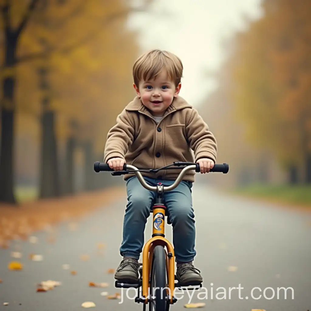 Toddler-Riding-Bicycle-in-Indoor-Space