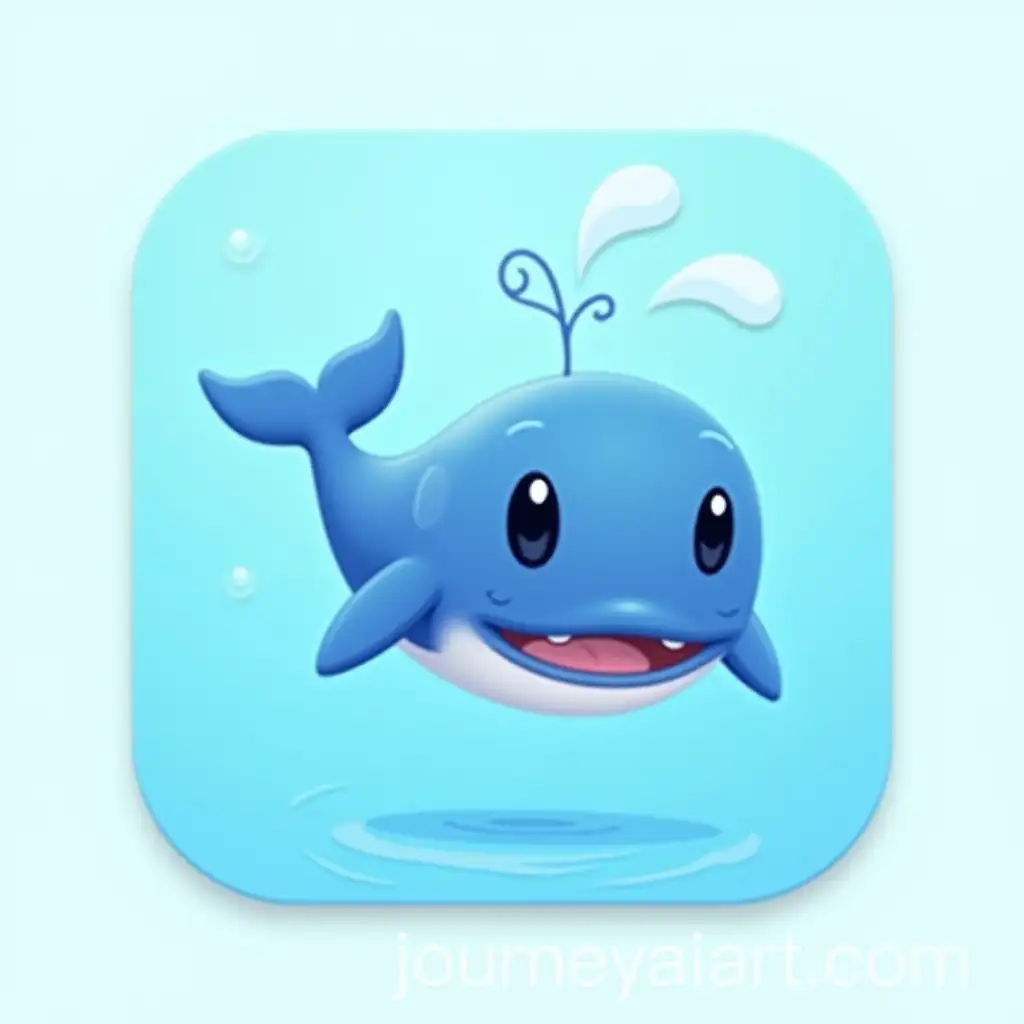 Cartoon-Whale-Jumping-in-Pure-Colorful-Style