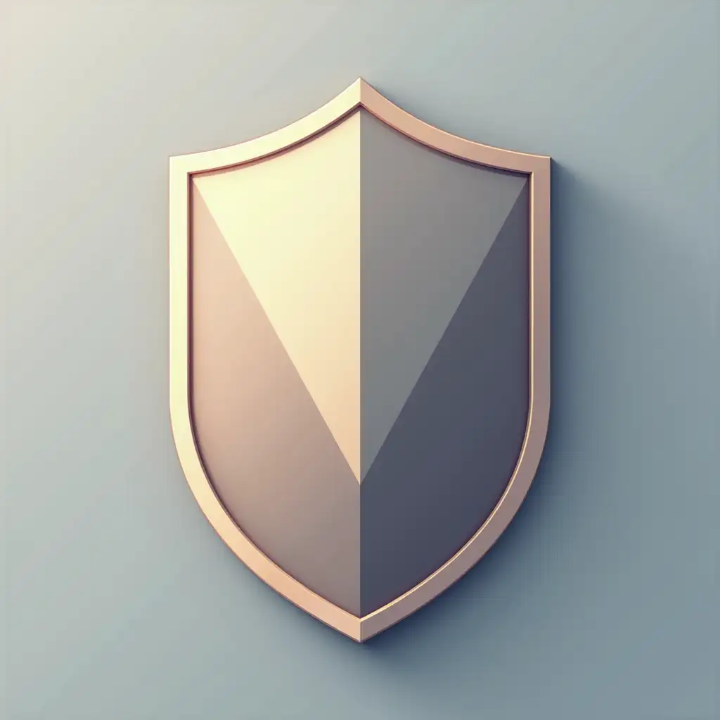 shield,2D, flat, streamlined, clean background