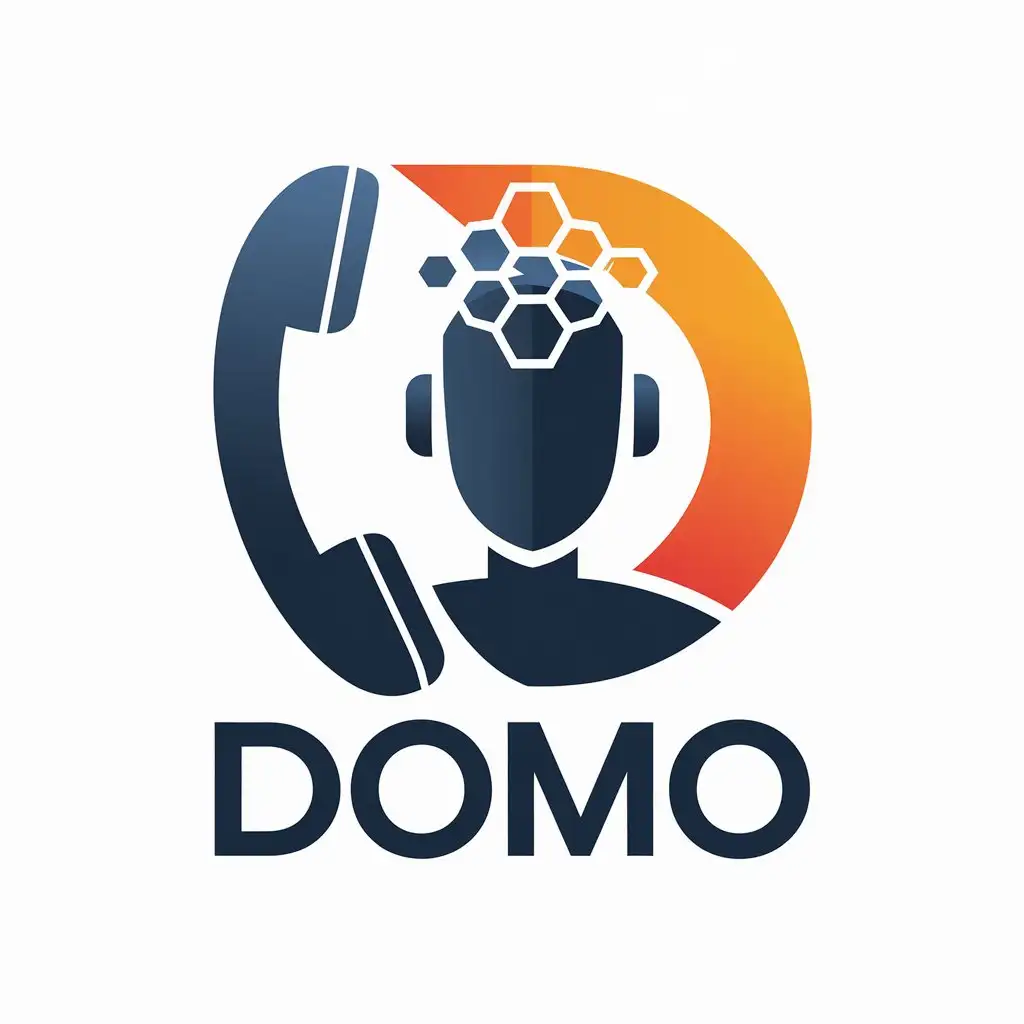 LOGO Design for Domo Virtual Agent on the Phone in Technology Industry