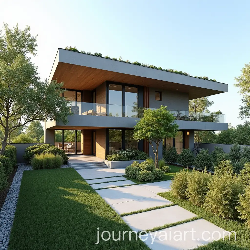 Elegant-Rooftop-Exterior-Landscaping-Design-with-Lush-Greenery