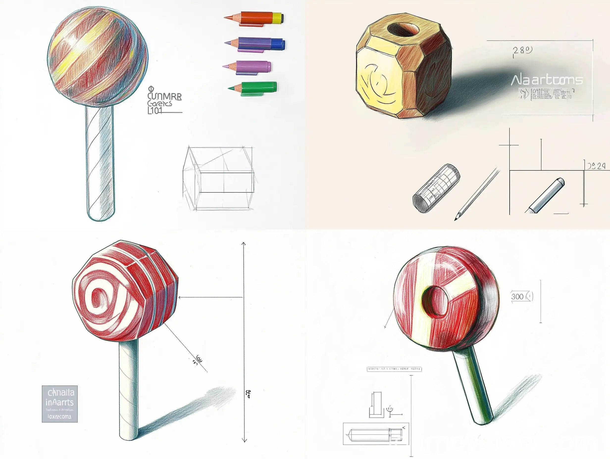 Detailed-Technical-Drawing-of-Chupa-Chups-with-Centimeter-Markings