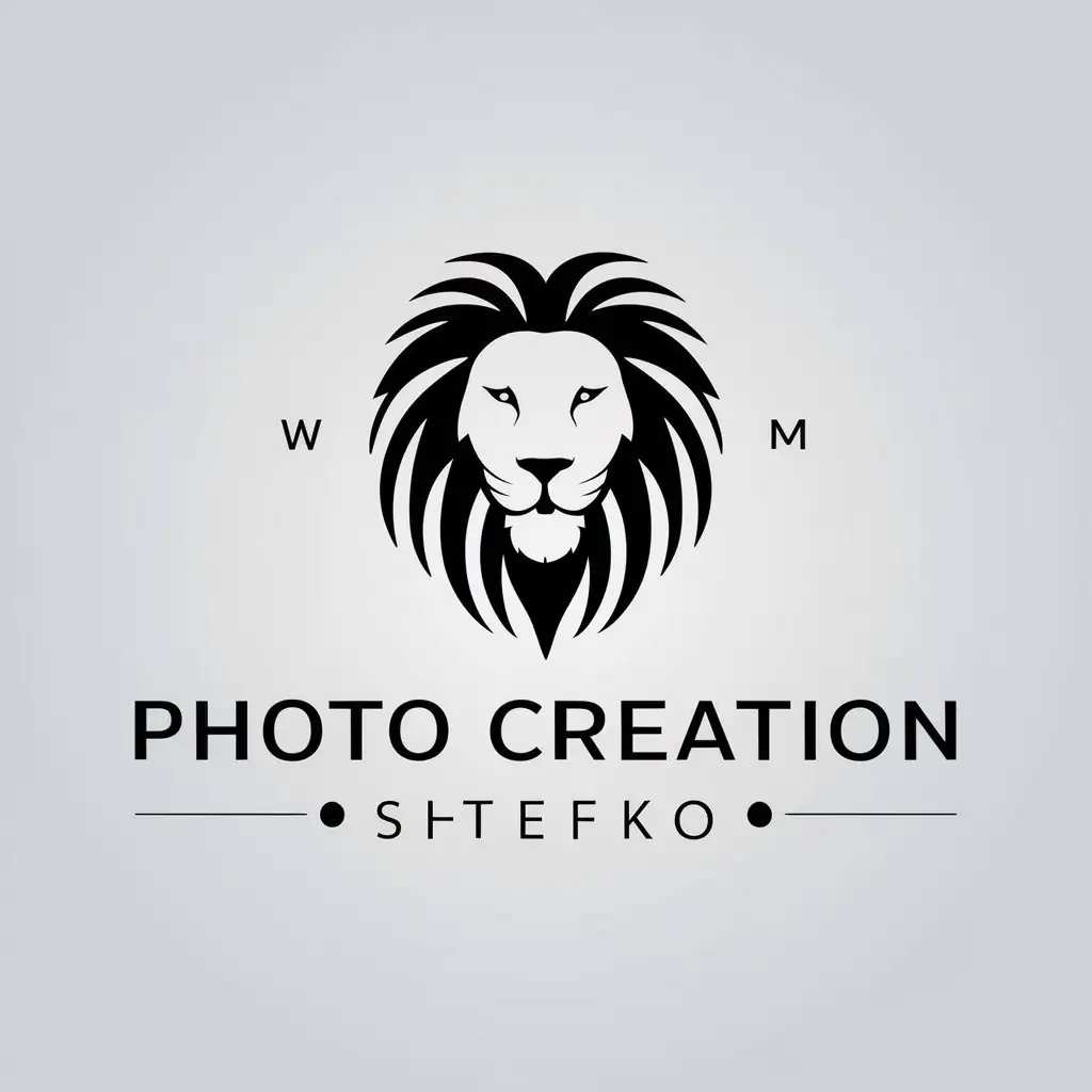 LOGO-Design-for-Photo-Creation-Shtefko-with-Illustration-of-Lion