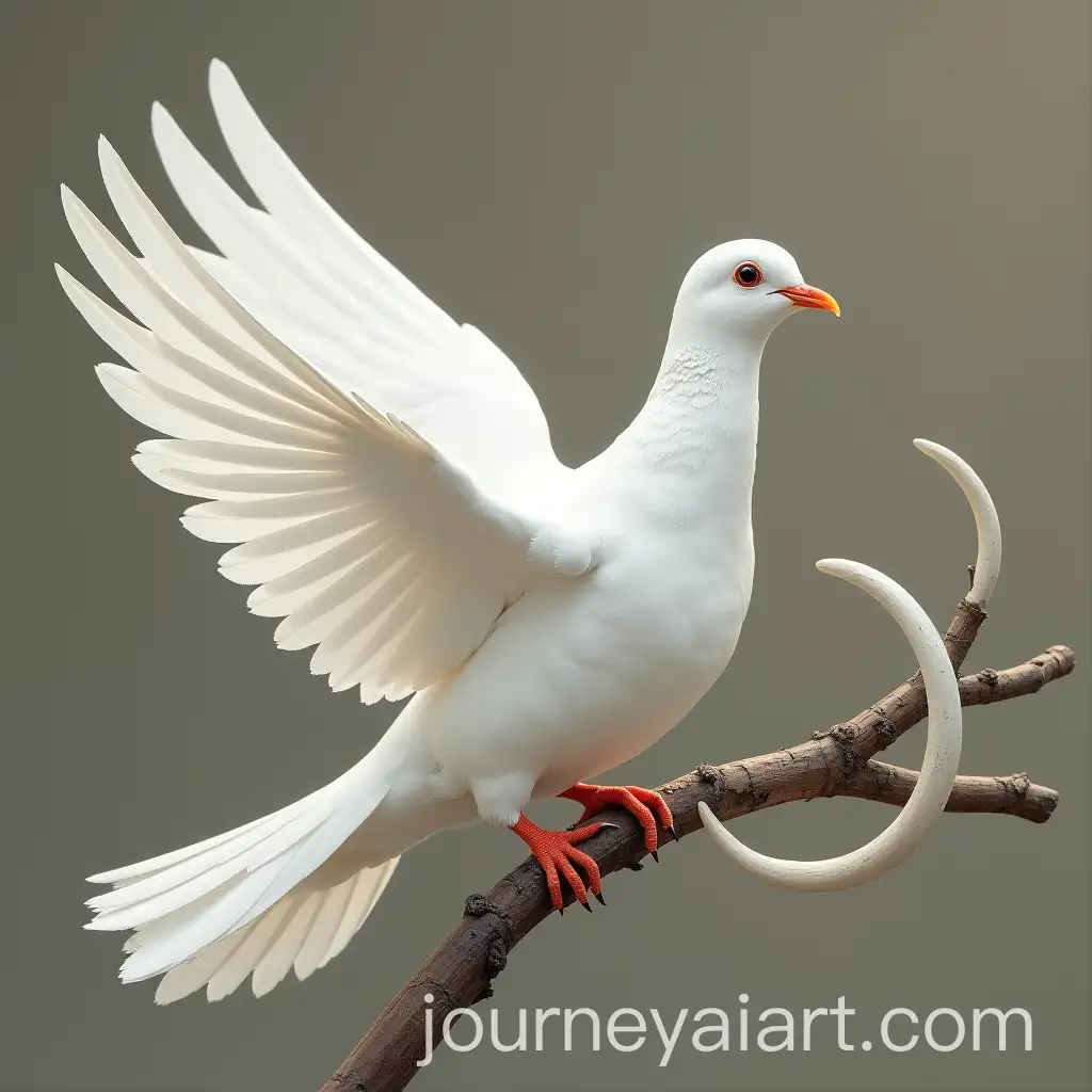 White-Dove-by-Elephant-Tusk-Artistic-Representation