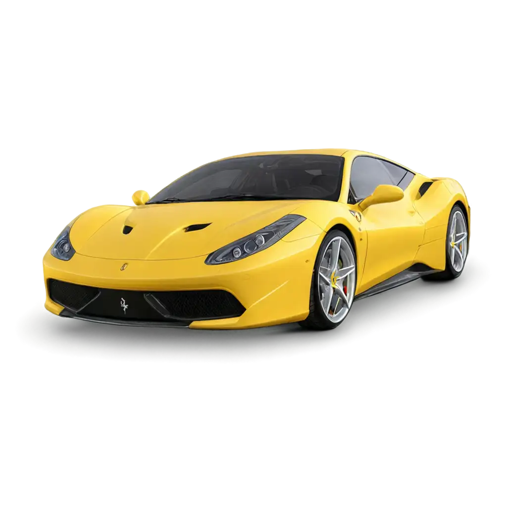 Ferrari-Amarela-PNG-Exquisite-Yellow-Ferrari-Car-Image