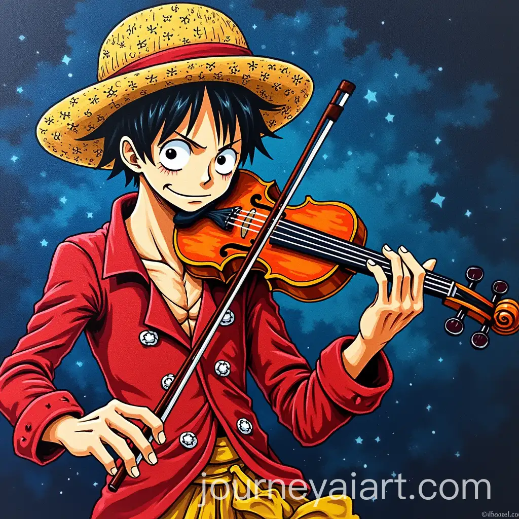 Anime-Luffy-Playing-Violin-in-Night-Colors