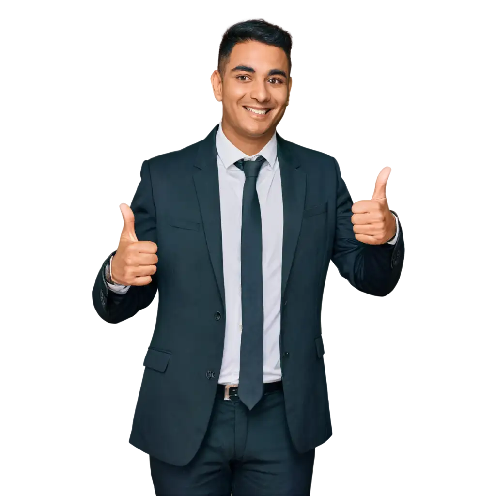 Happy-Real-Estate-Indian-Businessman-with-Thumbs-Up-PNG-Image