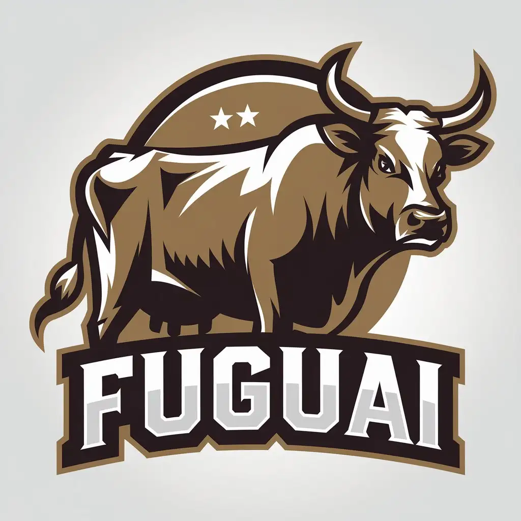 LOGO Design for Fuguai Cow Symbol with Modern Style for Internet Industry