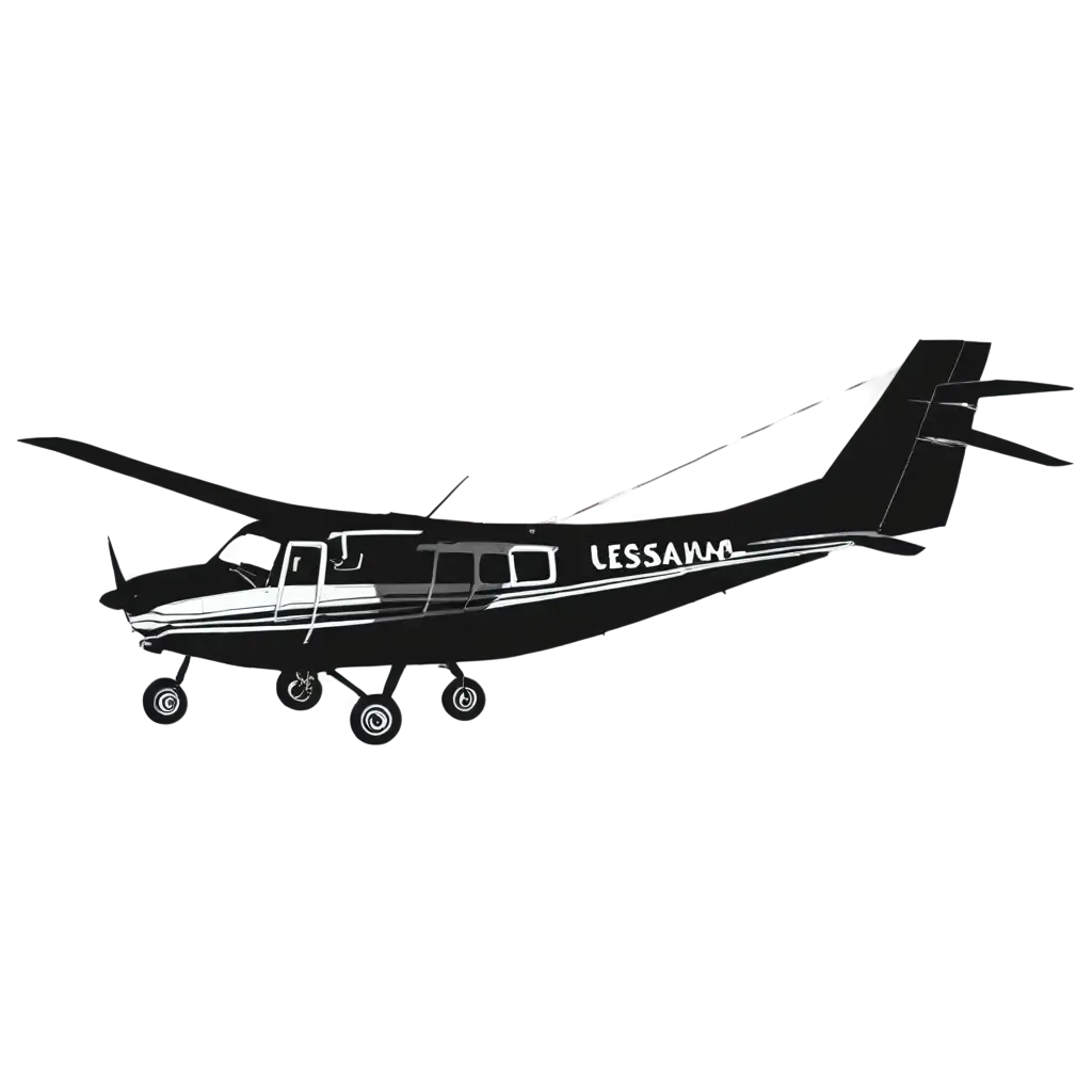 HighQuality-PNG-Silhouette-of-Cessna-208-Caravan-for-Versatile-Use