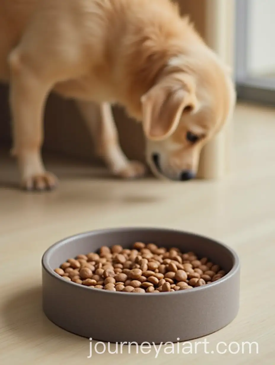 Pet-Food-Bowl-in-a-Cozy-Dining-Setting