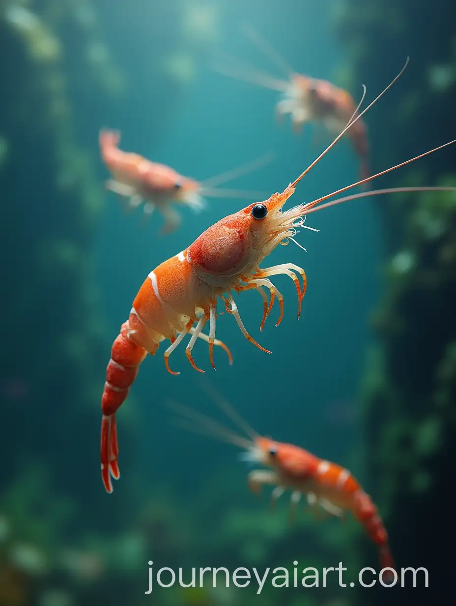 Realistic-Shrimps-Swimming-in-a-Pool-withAI-Art-Prompt-Expansion-Natural-Movement