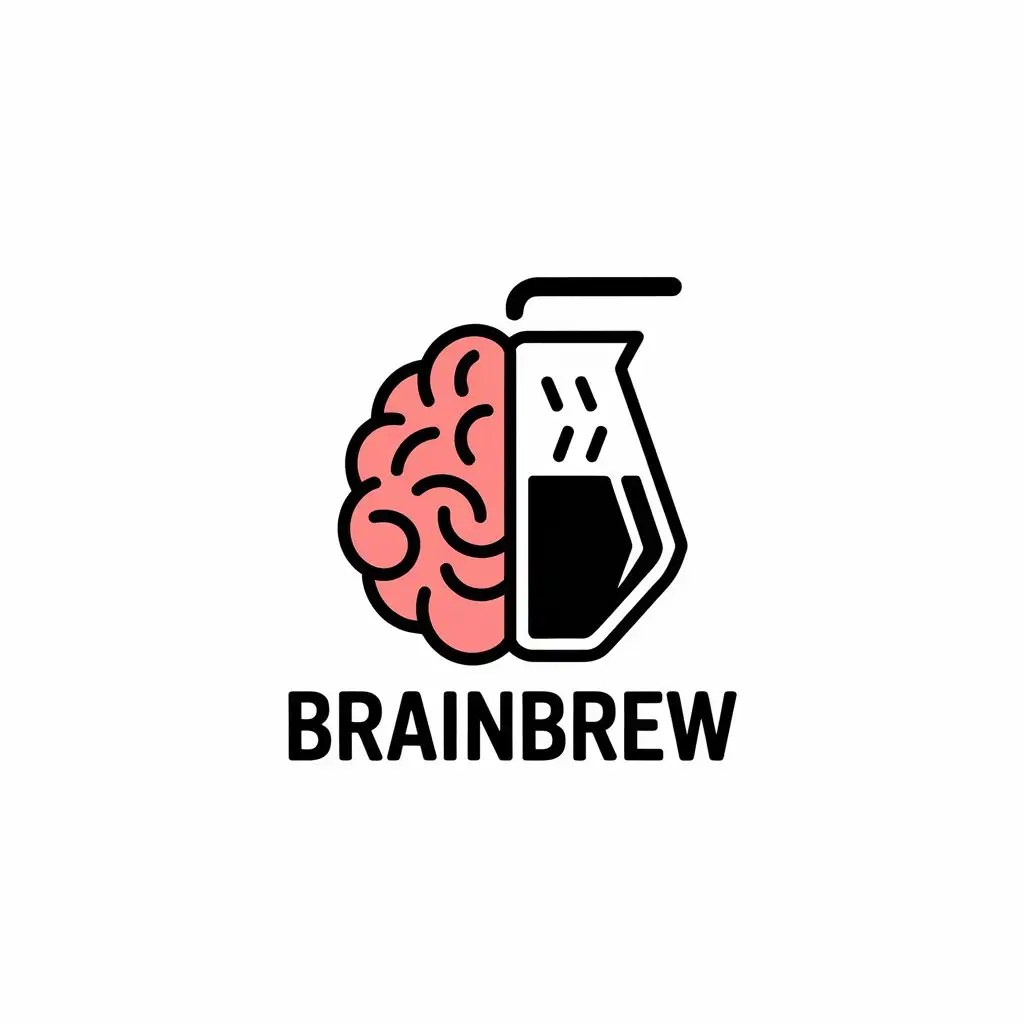 LOGO Design for BrainBrew Cerebral and Caffeinated Fusion with Vector Art