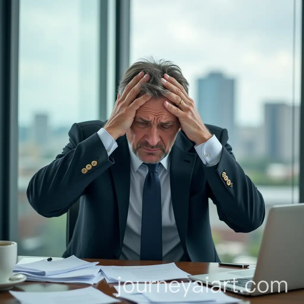 Stressed-Businessman-in-Modern-Office-Facing-Work-Overload