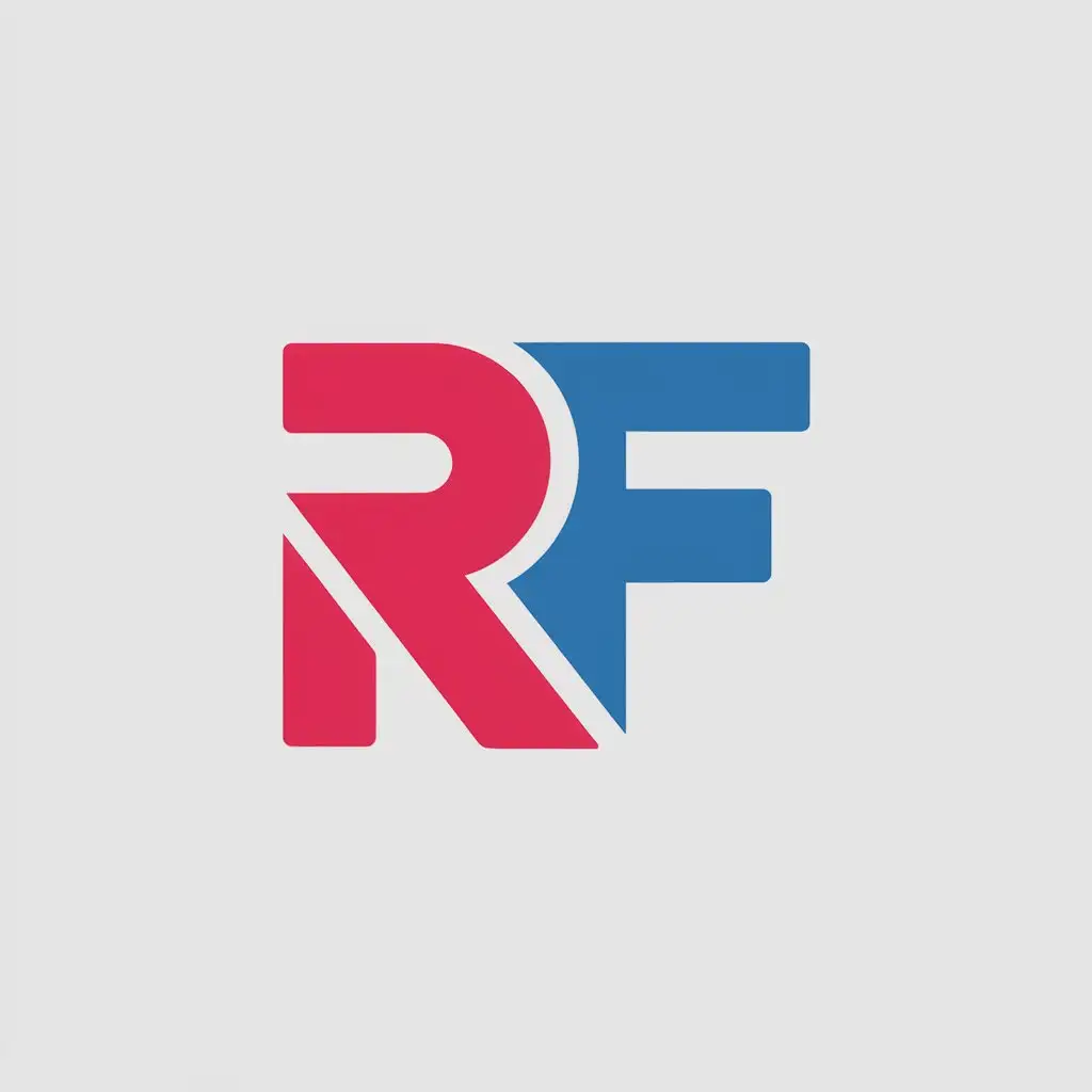 LOGO Design for RF Vector Design with Clear Background and Modern Style