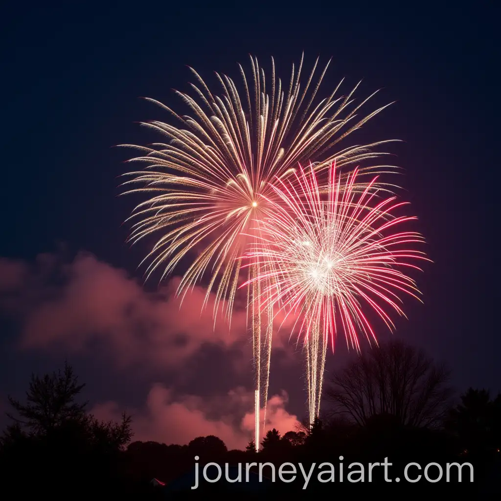 Colorful-Fireworks-Illuminating-a-Night-Sky