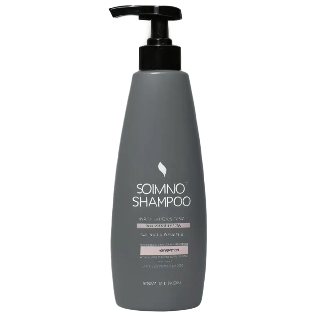 Shampoo bottle with shampoo pouring from it