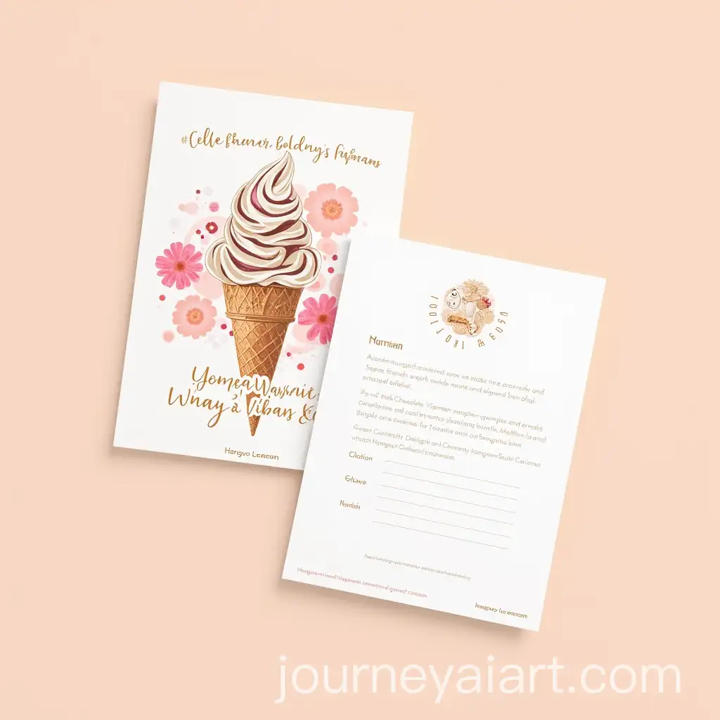 Elegant-Postcard-Design-Celebrating-Womens-Personality-with-Hangyo-Ice-Cream-Flavors