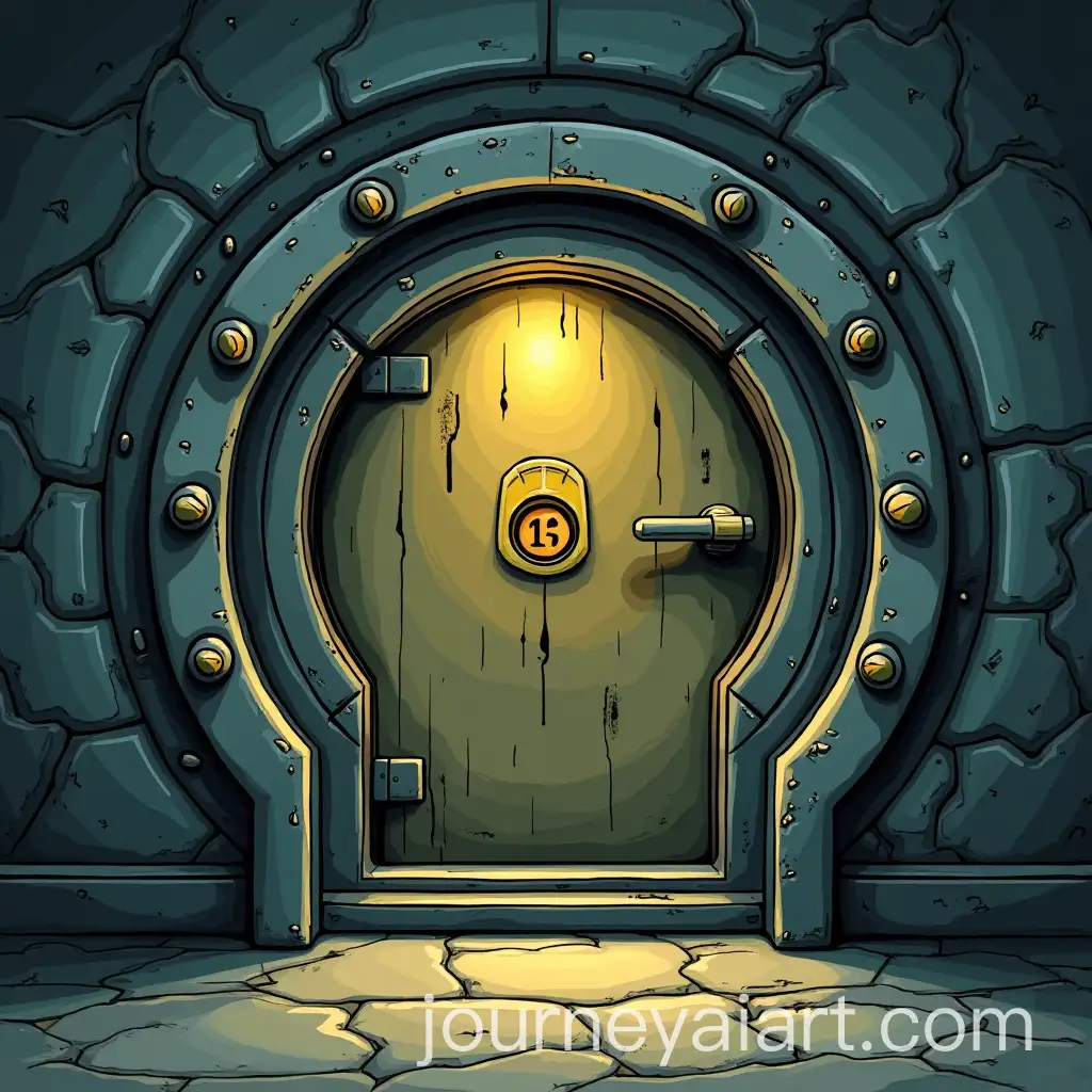 Fallout-Vault-Door-in-Scooby-Doo-Art-Style
