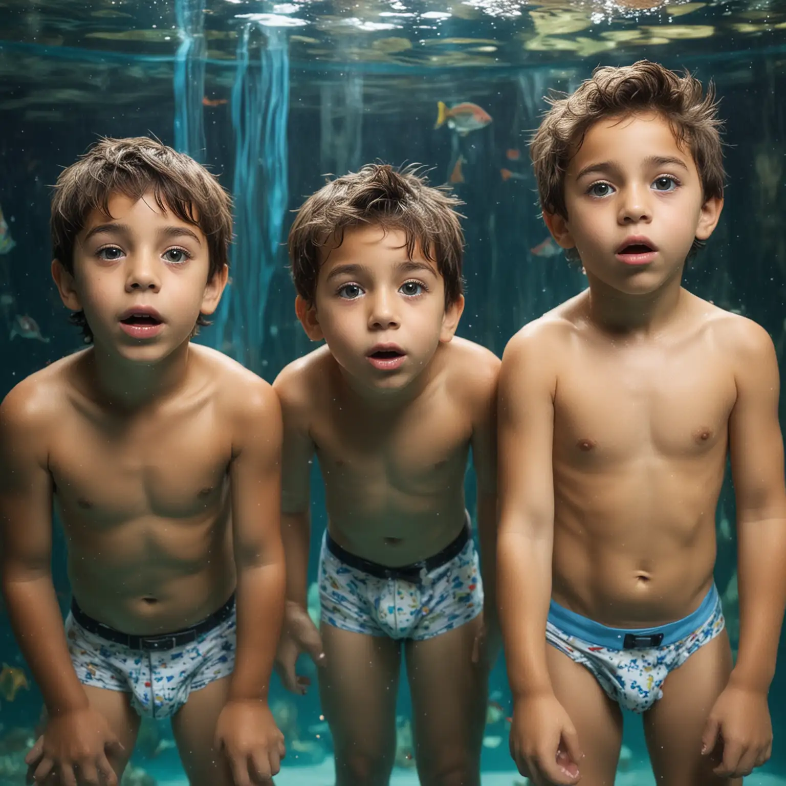 Two-Boys-in-Undies-Exploring-the-Aquarium