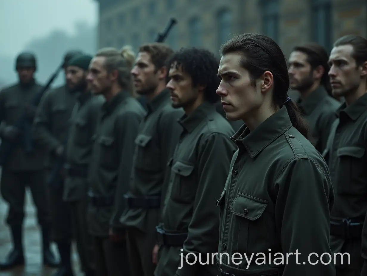 Tragic-Scene-of-Prisoners-Facing-Execution-with-Guards-and-Rifles