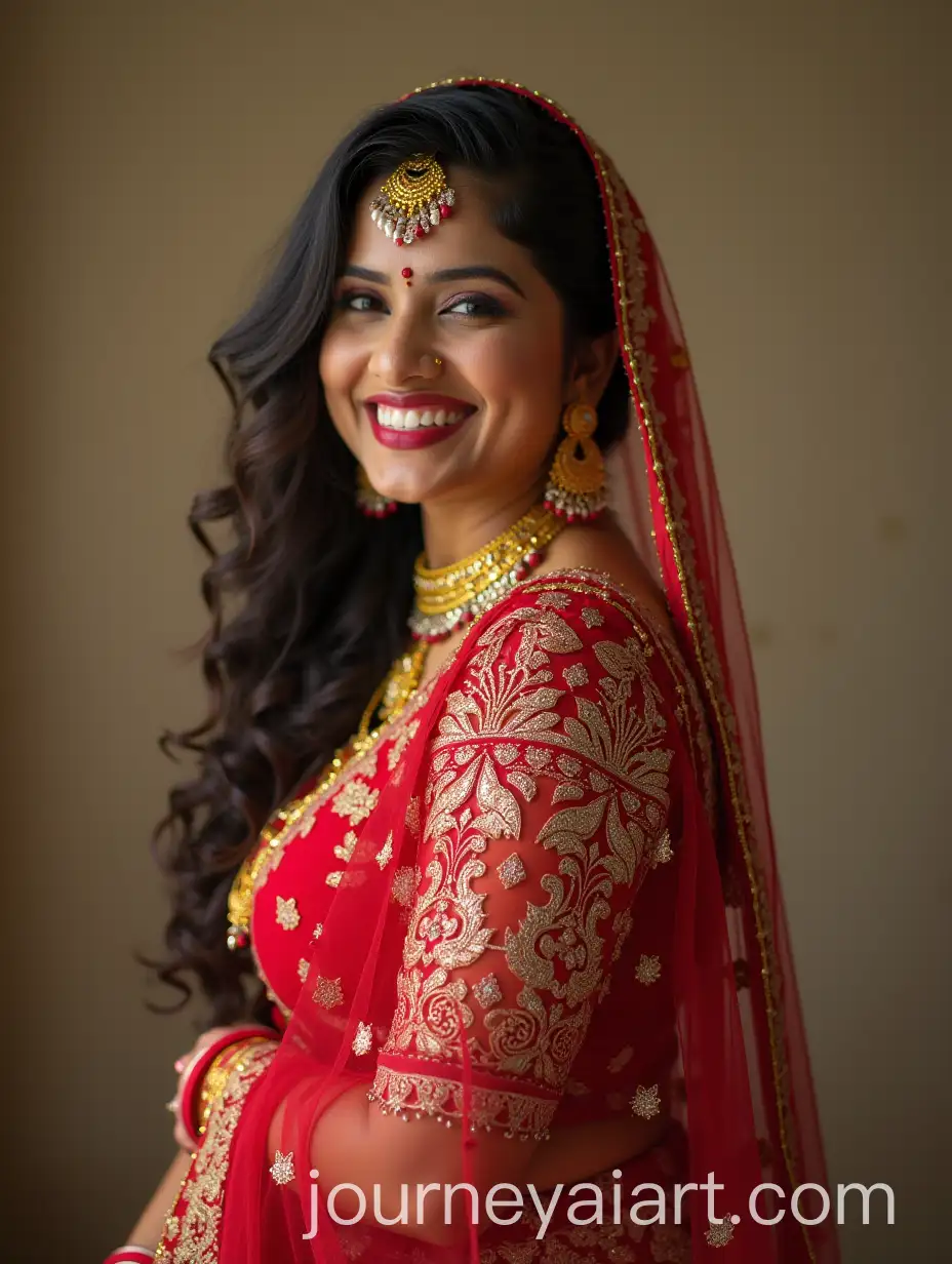 Indian-Aunty-Portrait-with-Traditional-Clothing-and-Elegant-Accessories