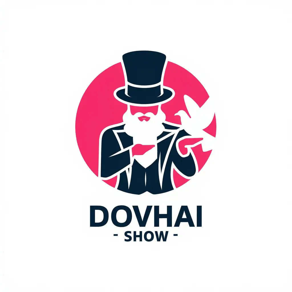 LOGO Design for DovhaiShow Vector Logo Featuring Magic with Clear Background