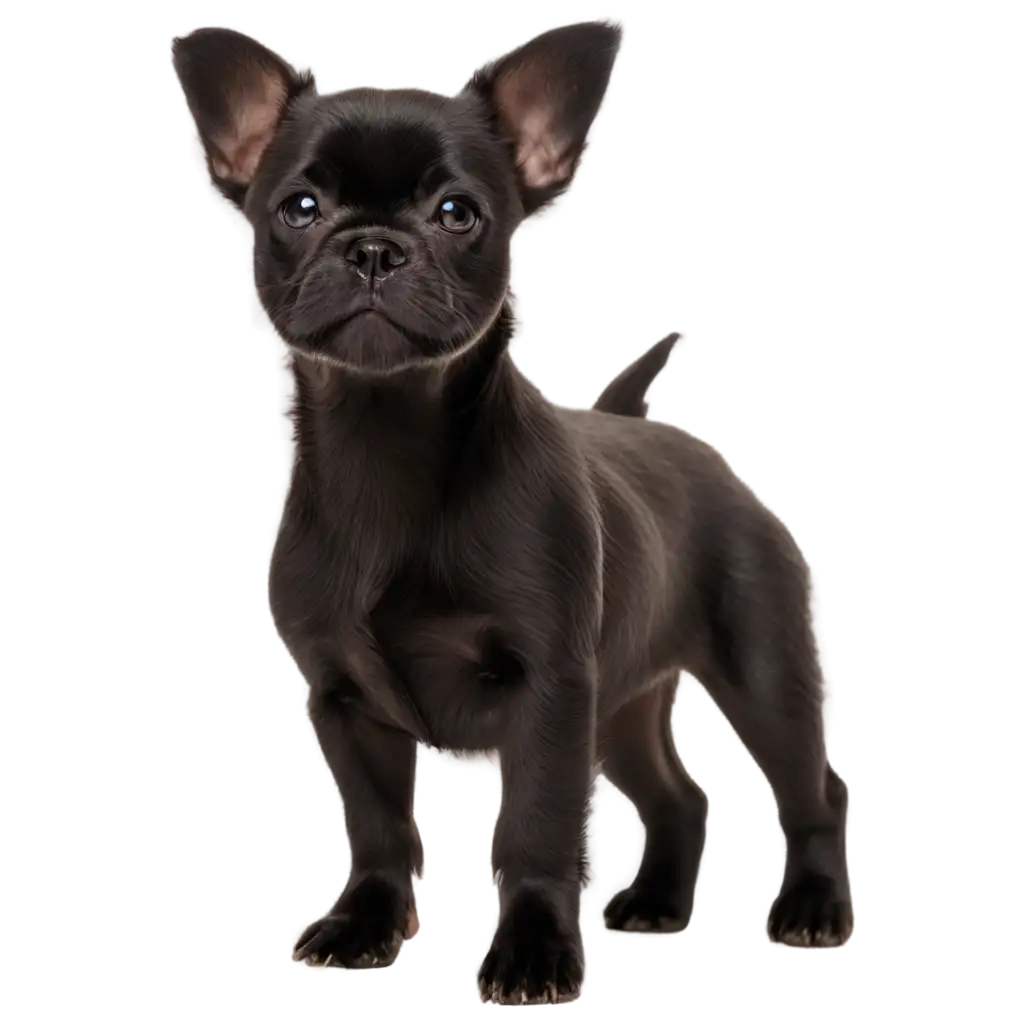 Little-Black-Dog-Brabanson-Breed-PNG-Image-Capturing-the-Charm-of-this-Rare-Canine