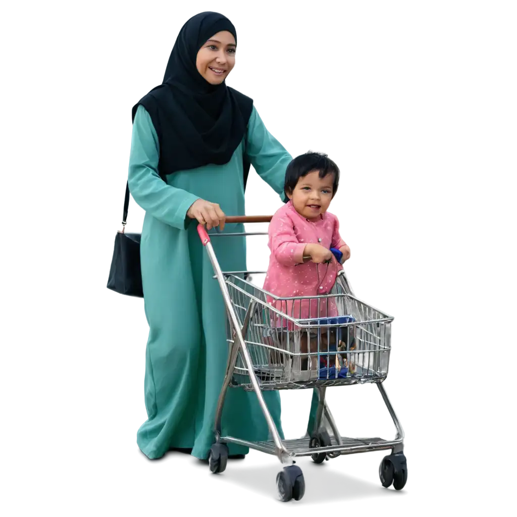 Indonesian-Hijab-Mom-and-Kids-Happy-PNG-Image-Joyful-Shopping-Experience