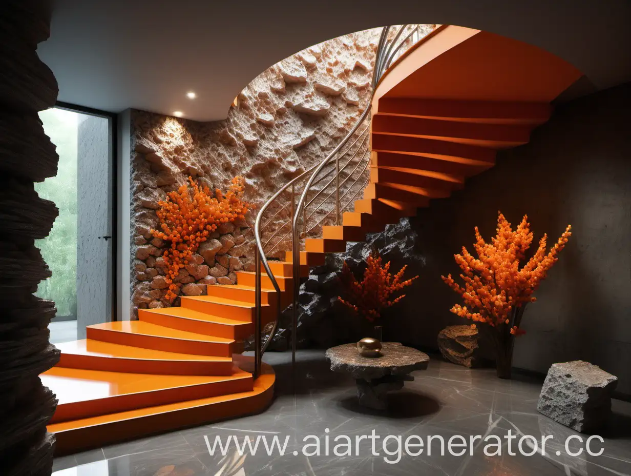 Unique-FlowerShaped-Staircase-Leading-to-Second-Floor