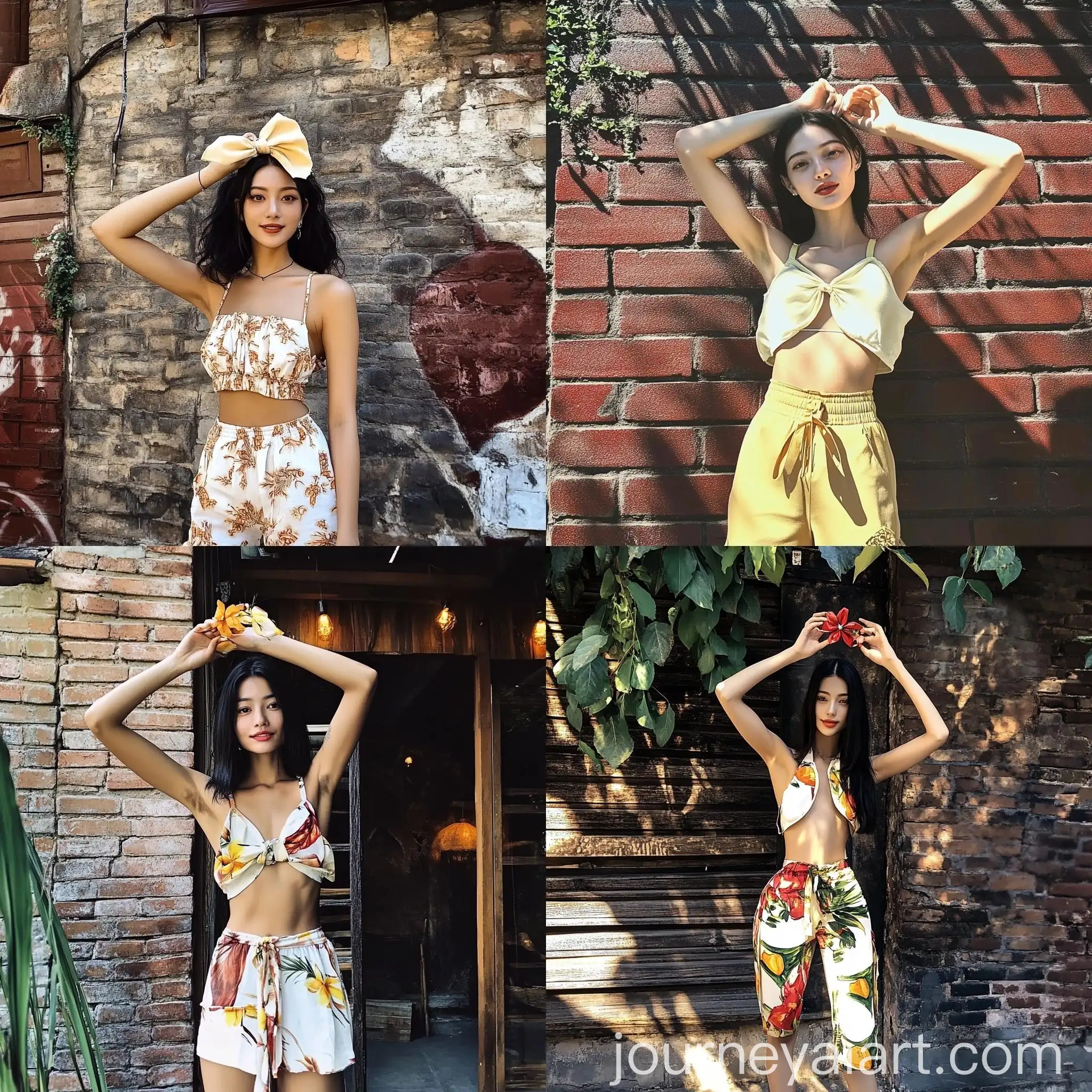 Woman-Wearing-TwoPiece-Swimsuit-on-Beach