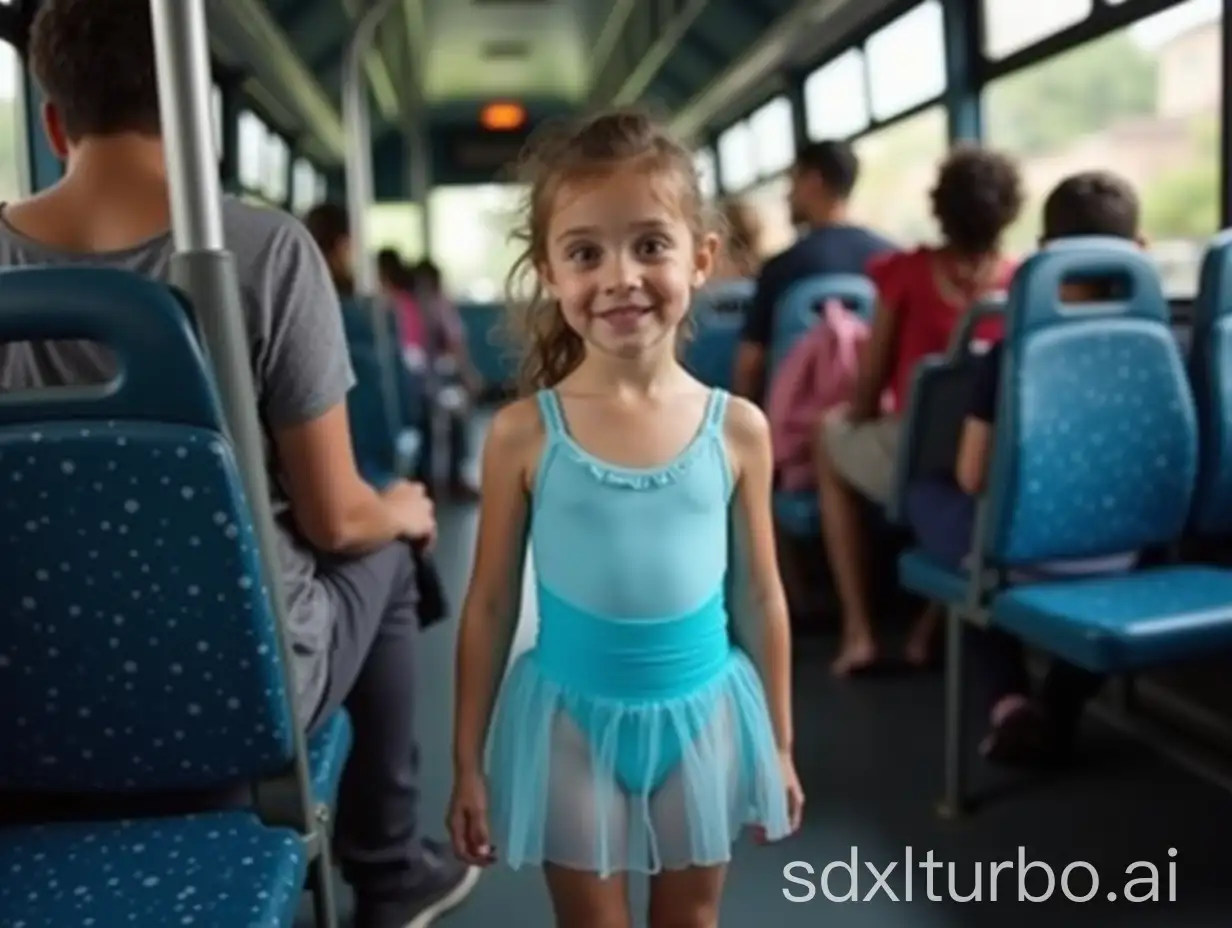 ThreeYearOld-Girl-in-Sheer-Blue-Leotard-on-a-Crowded-Bus