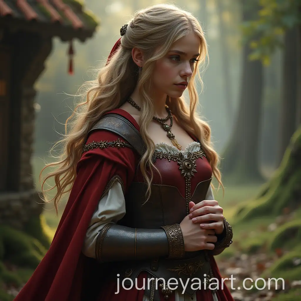 Fantasy-Medieval-Girl-in-a-Enchanted-Forest