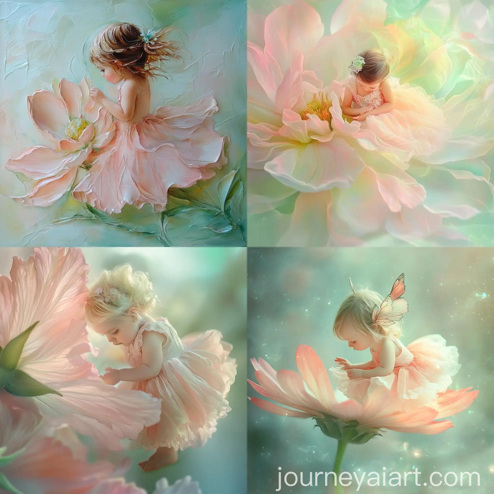 Sweet-Little-Girl-in-Pink-Dress-Surrounded-by-Flowers