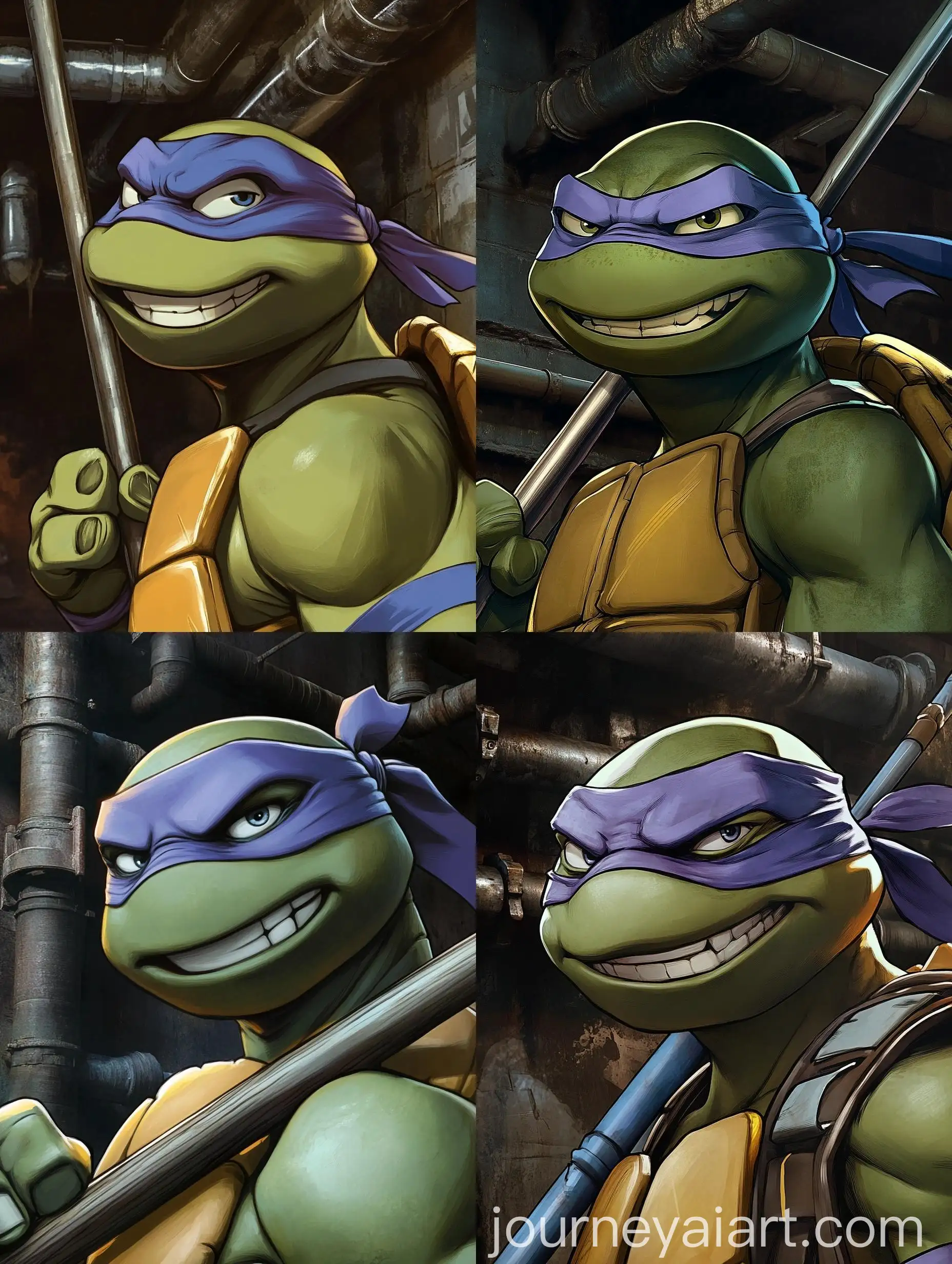 Malicious-Smirking-Donatello-Teenage-Mutant-Ninja-Turtle-CloseUp