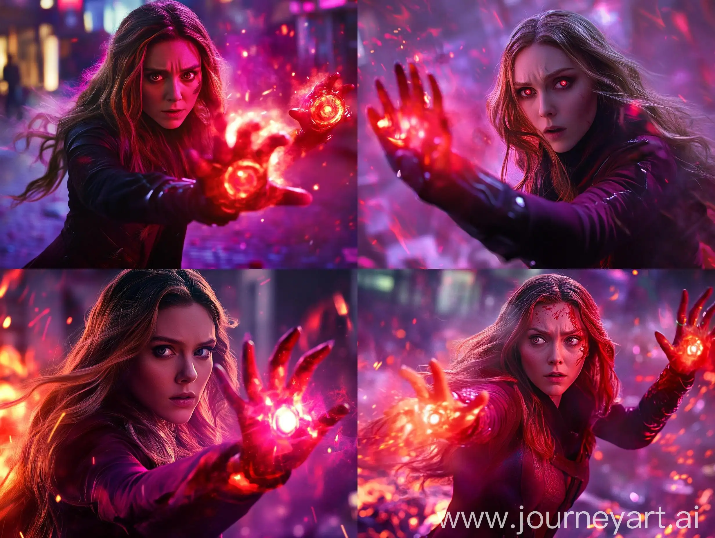 Scarlet-Witch-Casting-Magic-in-Burning-City