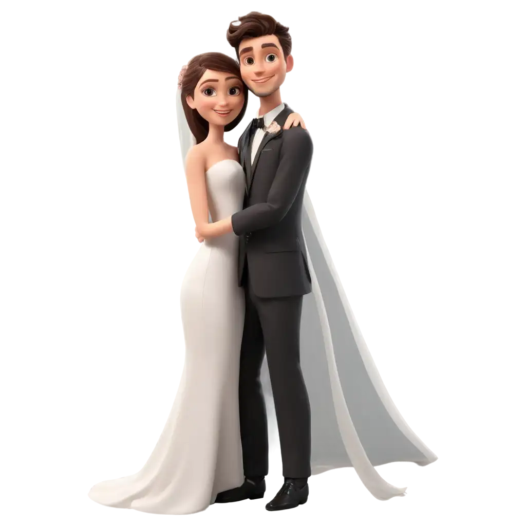 Stunning-Wedding-Couple-Character-PNG-for-All-Your-Creative-Needs