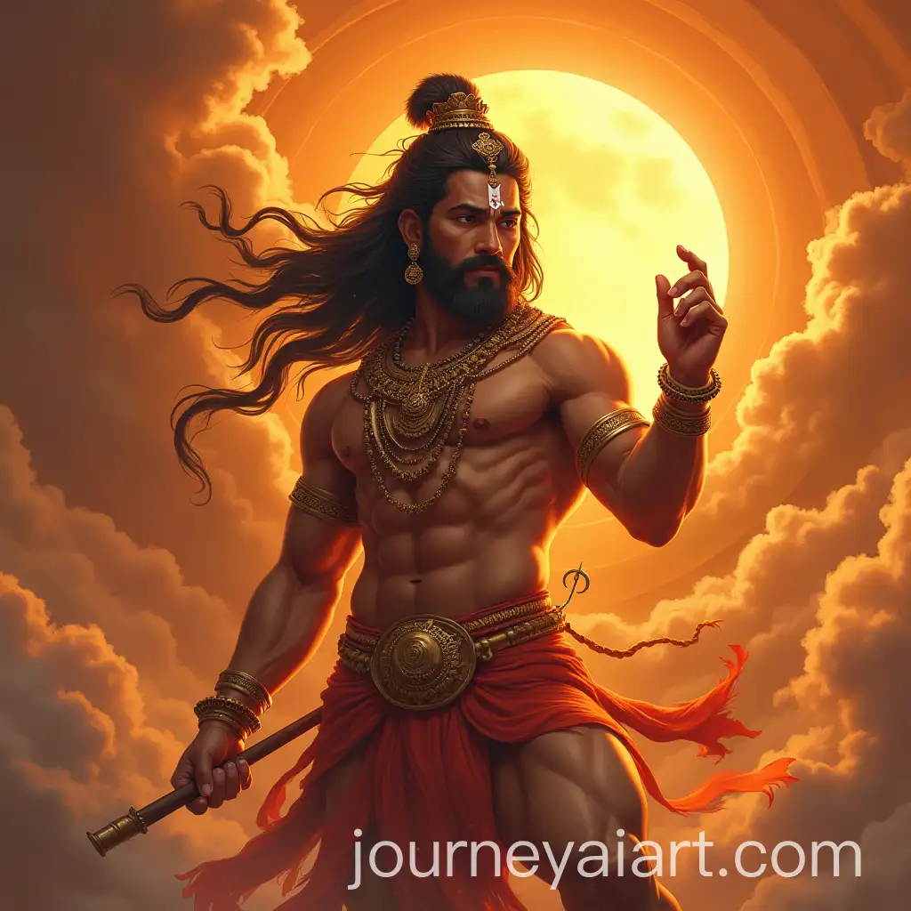 Majestic-Depiction-of-Lord-Hanuman-in-Divine-Form