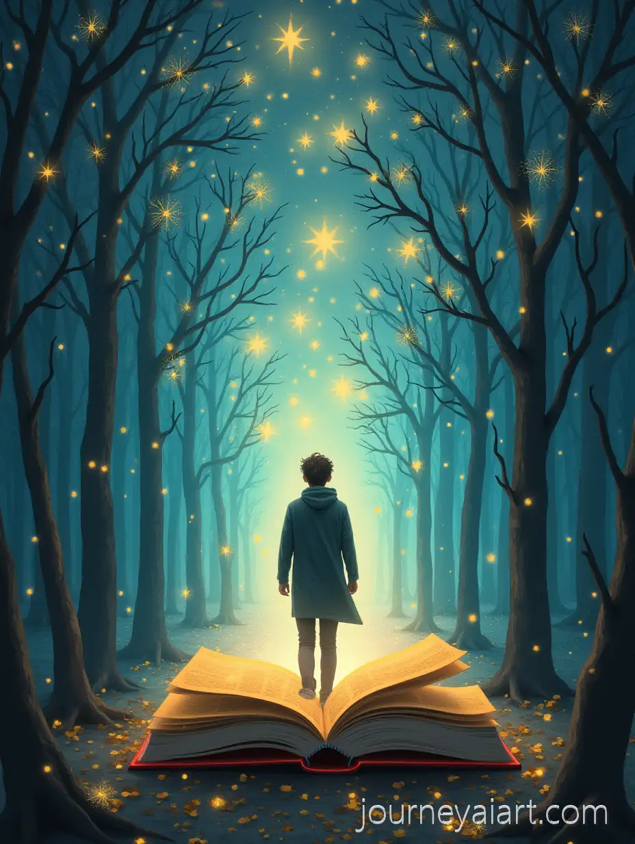 PersonFantasy-Book-Portal-Entering-a-Fantasy-World-Through-a-Book-Portal