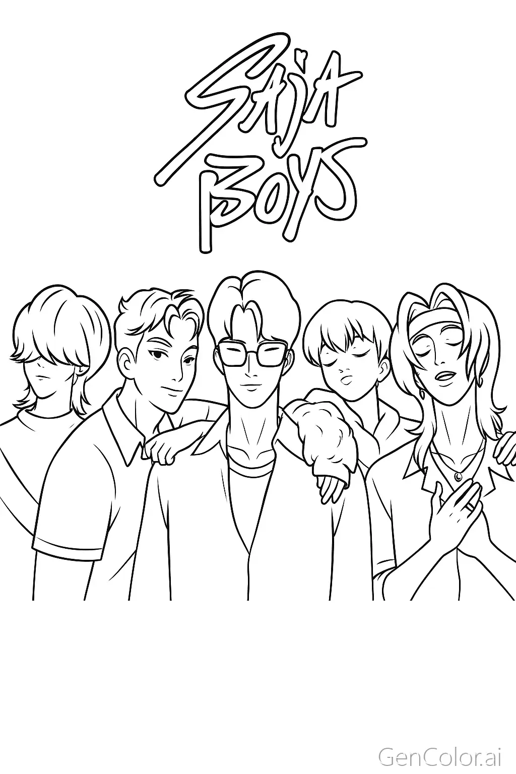 Free Saja Boys Kpop Demon Hunters Coloring Pages Generator 39 Saja Free Saja Boys Kpop Demon Hunters Coloring Pages Generator 39 Saja