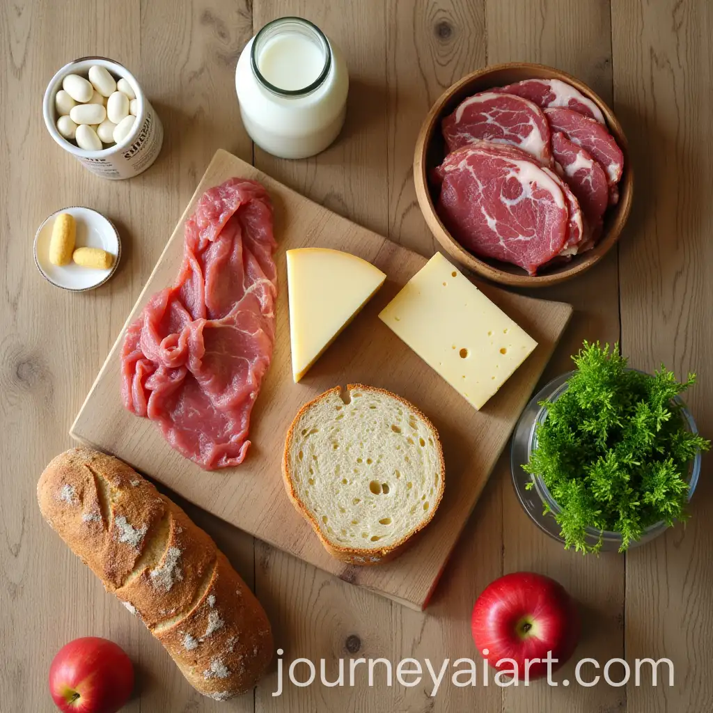 Cozy-Rustic-Wooden-Table-with-Natural-Foods-and-Handicrafts