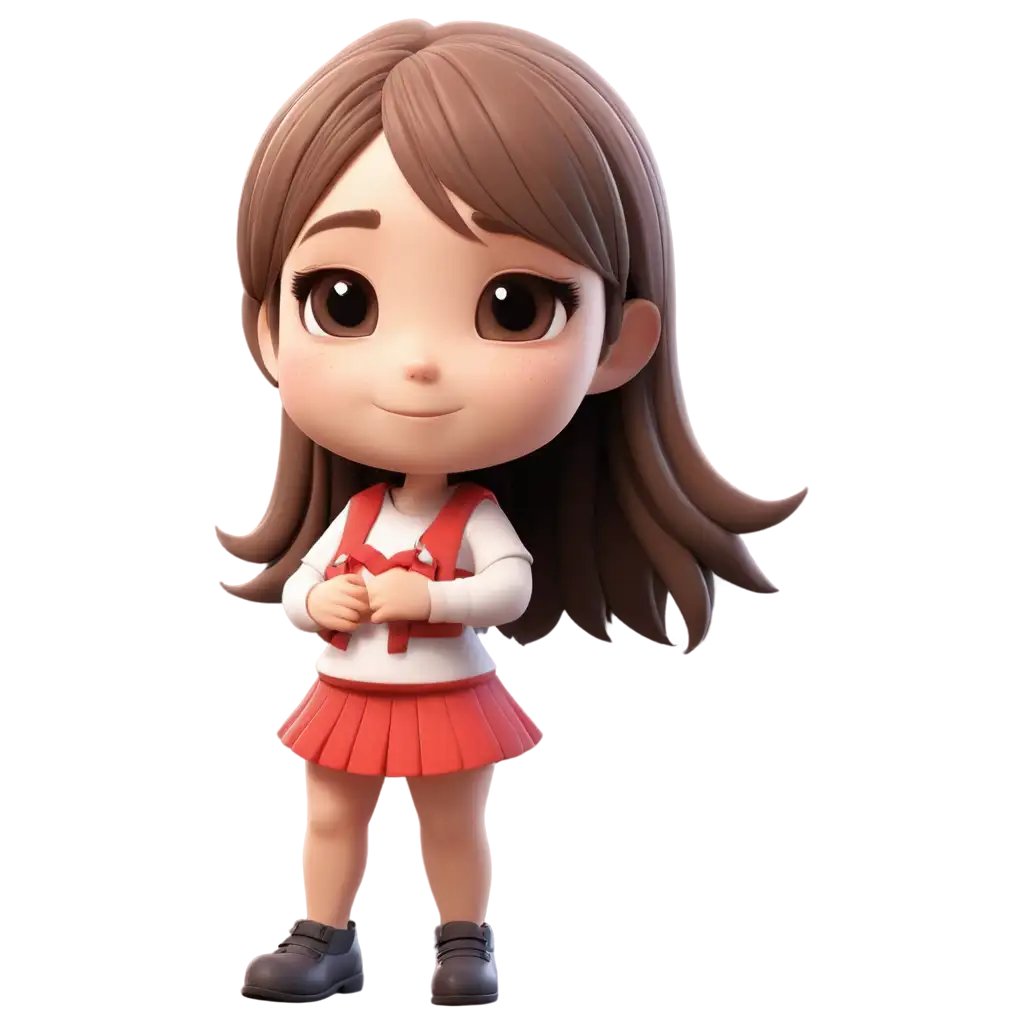 Cute 3d chibi girl