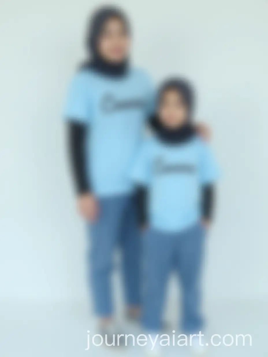 Indonesian-Woman-in-Light-Blue-Tshirt-with-Hijab-and-Sneakers
