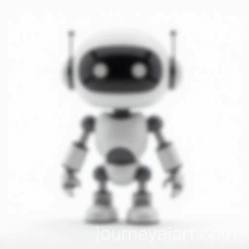 Cute-Minimalist-AI-Robot-on-White-Background