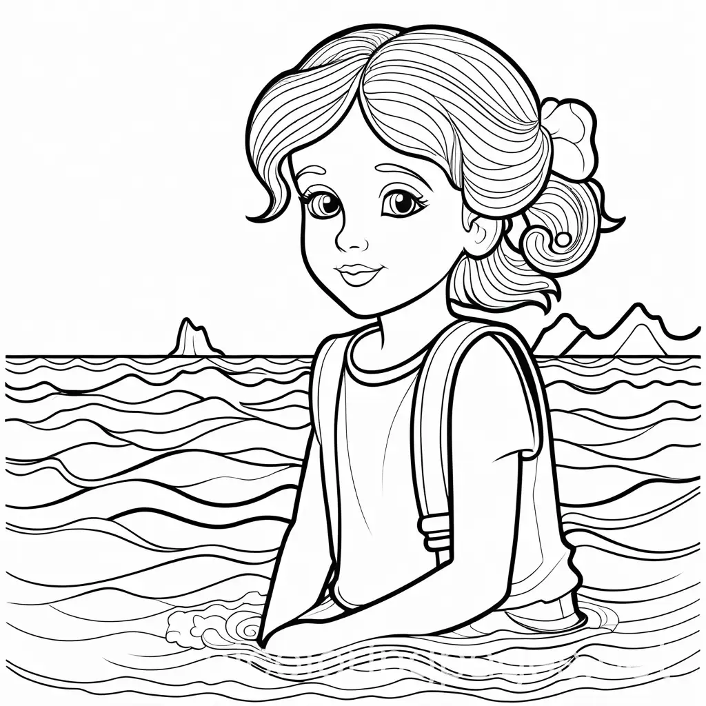 Molly-Water-Coloring-Page-for-Kids-Black-and-White-Line-Art