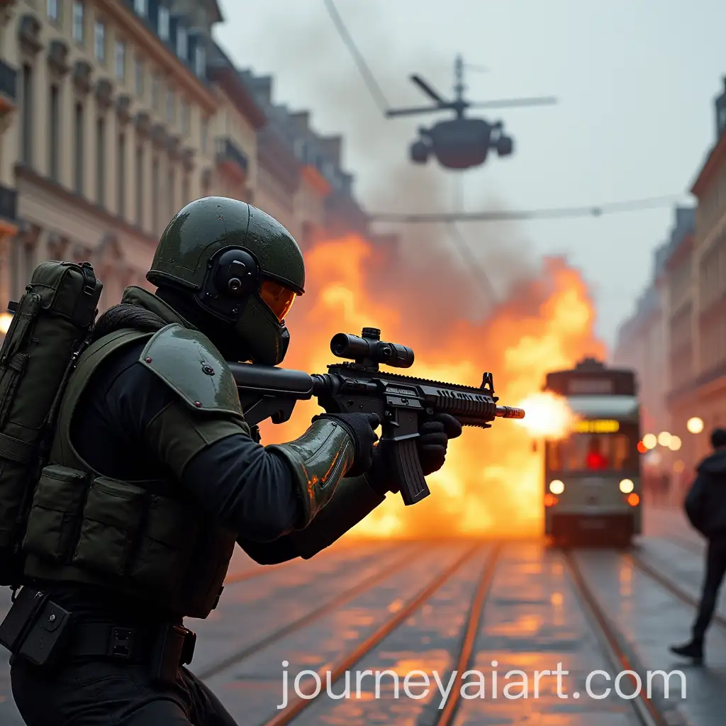Spartan-117-Combat-in-Le-Havre-with-Explosive-Action-and-Sky-Ships