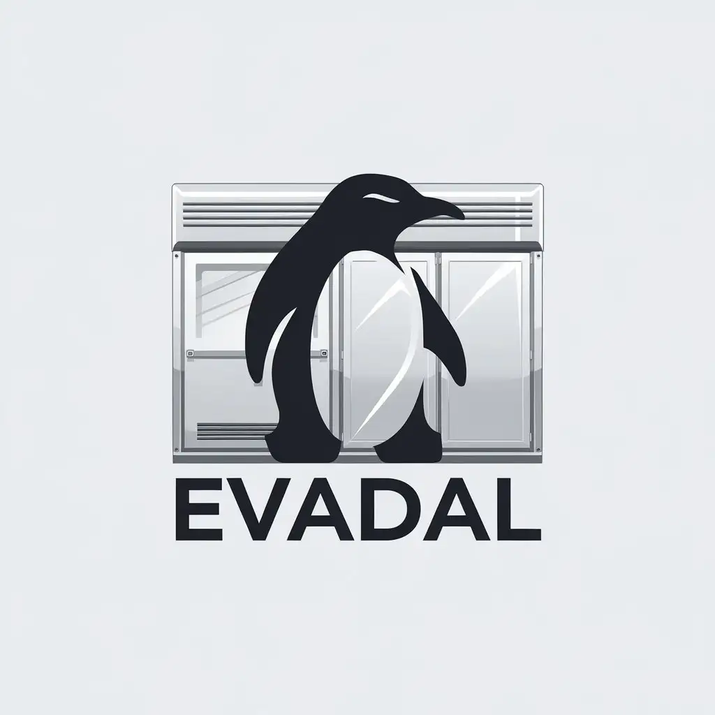 LOGO Design for Evadal Cold Animal Shape with Commercial Refrigeration Theme