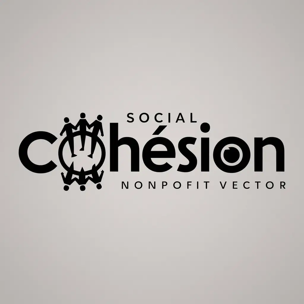 LOGO Design for Cohsion Social Cohesion Movement Together Common Life Theme for Nonprofit Industry