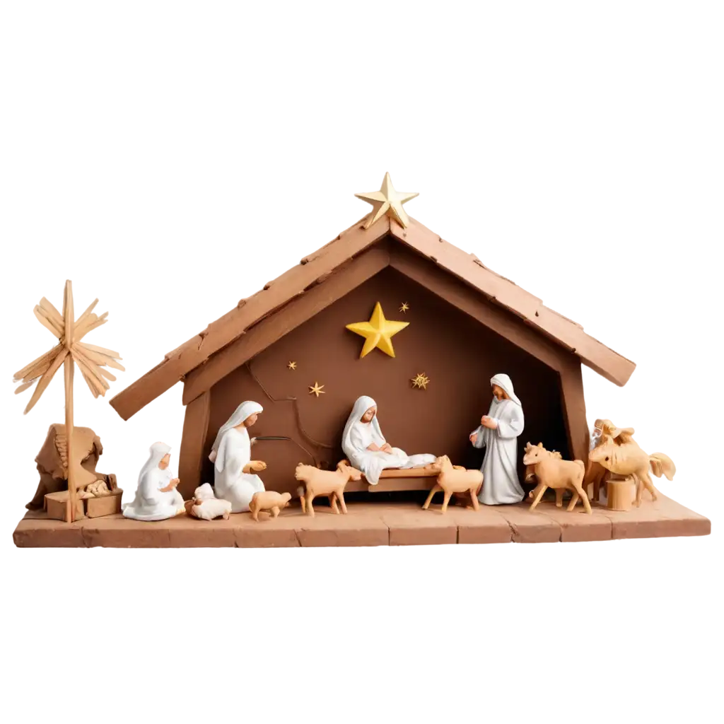 Nativity-Scene-with-Good-Morning-HighQuality-PNG-for-Holiday-Designs