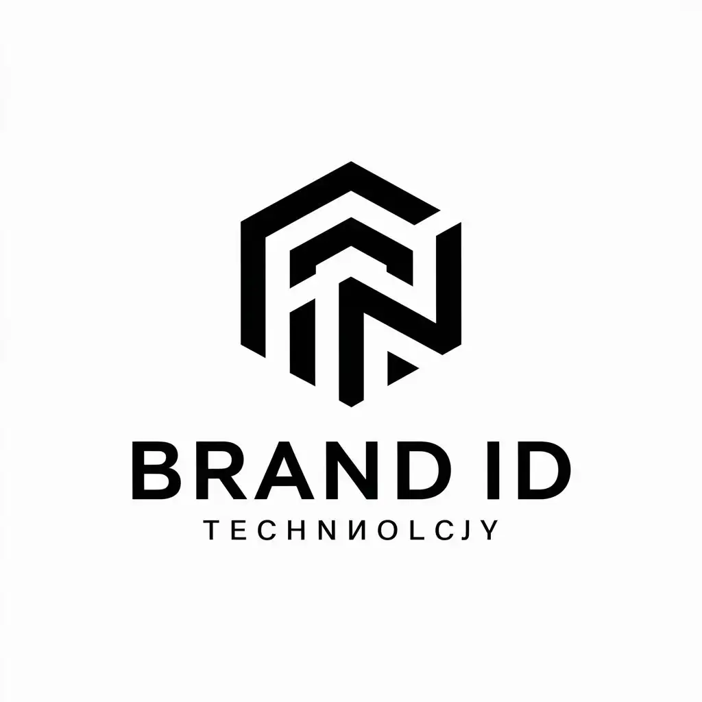 a vector logo design,with the text "brand ID", main symbol:бренд,Moderate,be used in Technology industry,clear background