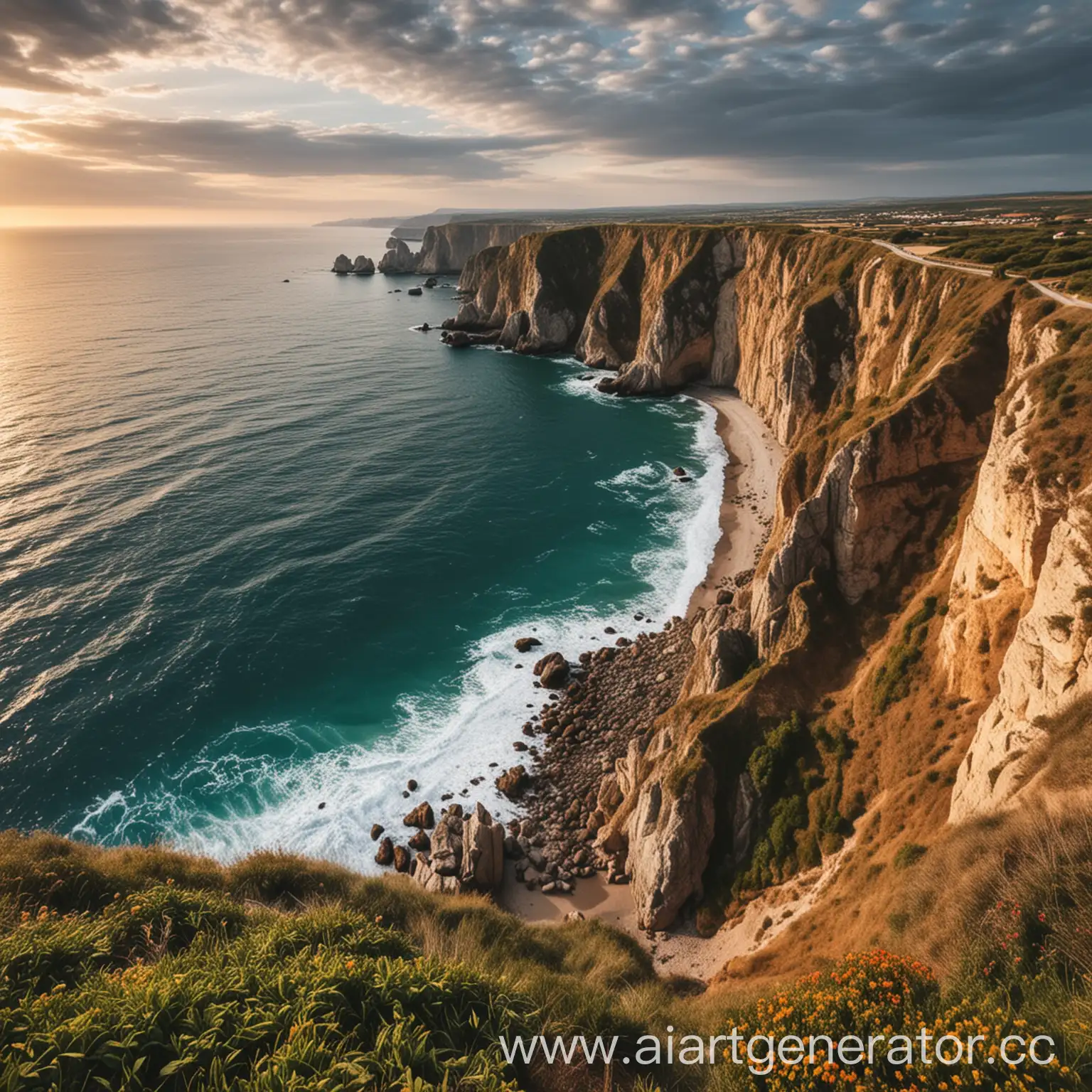 Breathtaking-Cliffside-View-Overlooking-the-Ocean